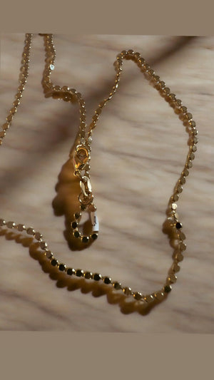Karen Necklace gold dotted chain Karen Necklace gold dotted chain
