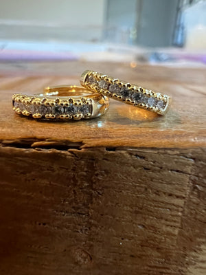 Cz hugs plated gold Cz hugs plated gold