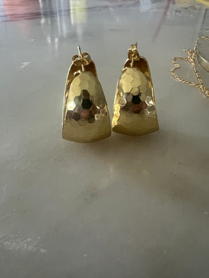 Large Hammered Hoops Large Hammered Hoops