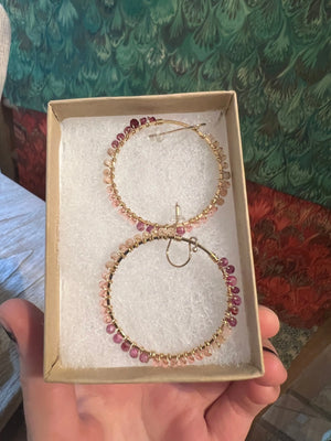 Neutral ombre hoops Sonya Renee Neutral ombre hoops Sonya Renee