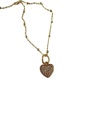 Small Pave Heart Small Pave Heart