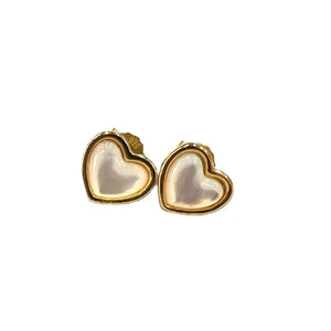 mother of pearl heart studs mother of pearl heart studs
