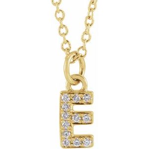 Petite Diamond Initial on chain Sonya Renee Petite Diamond Initial on chain Sonya Renee