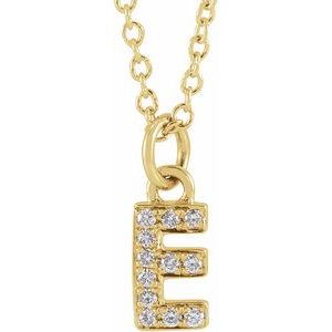 Petite Diamond Initial on chain Sonya Renee