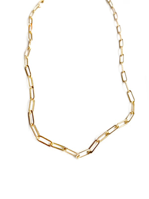 Gold Plated Paperclip chain / Sterling Chain Sonya Renee