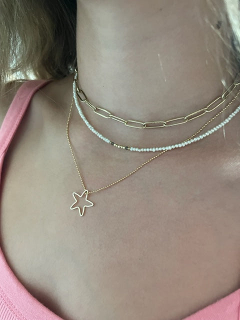 Open Star Necklace Sonya Renee