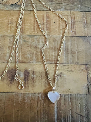 MIni mother of pearl heart Sonya Renee MIni mother of pearl heart Sonya Renee