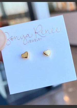 Micro heart studs Sonya Renee