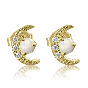 Opal Moon Studs Sonya Renee Opal Moon Studs Sonya Renee