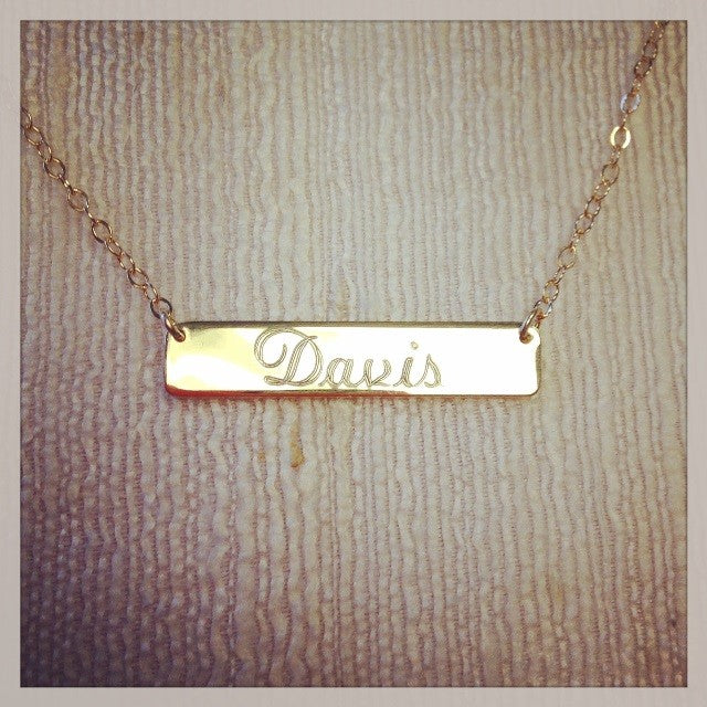 14kt Gold FIlled ID Tag Sonya Renee