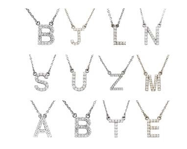 Diamond Initial Sonya Renee