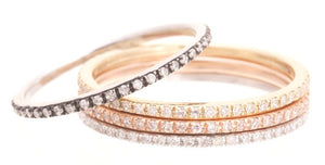 Pave Diamond Stack Bands Sonya Renee Pave Diamond Stack Bands Sonya Renee