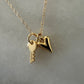 Best friends key necklace