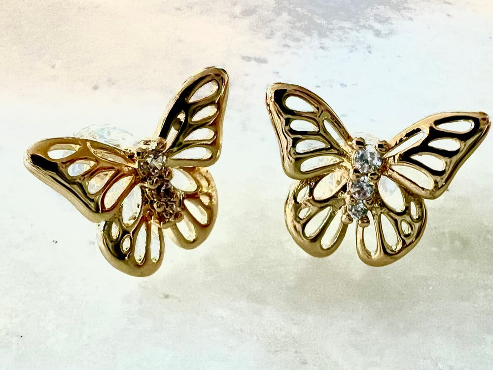 Statement butterfly studs