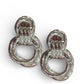 Very - sterling chunky silver knot earrings