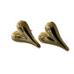 Elongated Heart Studs