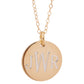 18mm Gold Vermeil Engraved Disc Sonya Renee