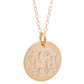 18mm Gold Vermeil Engraved Disc Sonya Renee