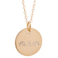 18mm Gold Vermeil Engraved Disc Sonya Renee