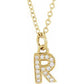 Petite Diamond Initial on chain Sonya Renee