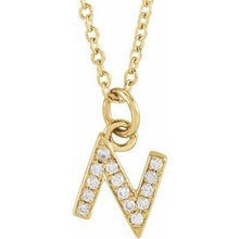 Petite Diamond Initial on chain Sonya Renee