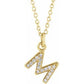 Petite Diamond Initial on chain Sonya Renee