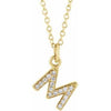 Petite Diamond Initial on chain Sonya Renee