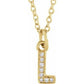 Petite Diamond Initial on chain Sonya Renee