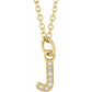 Petite Diamond Initial on chain Sonya Renee