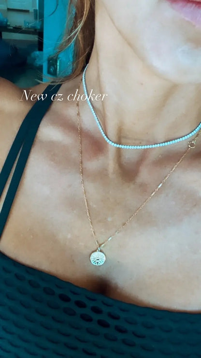 CZ Tennis necklace Sonya Renee