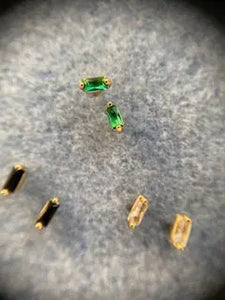 Emerald green Micro Baguettes Sonya Renee