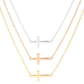 Flat Cross Necklace Sonya Renee