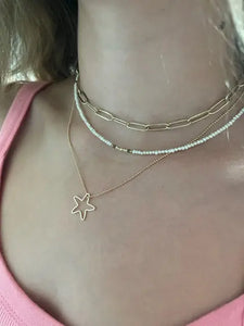 Gold Plated Paperclip chain / Sterling Chain Sonya Renee