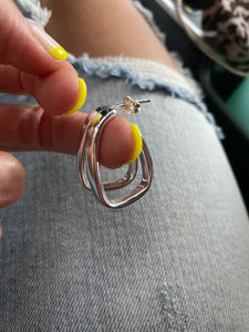 Silver Earrings Sonya Renee
