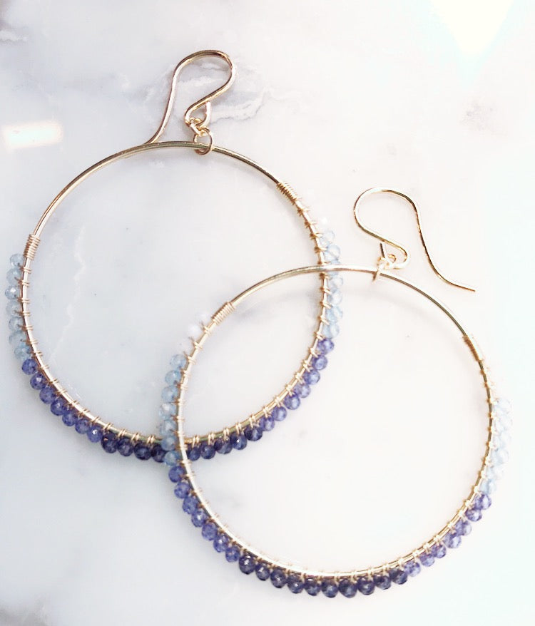 Bluebird Hoops Ombre Sonya Renee