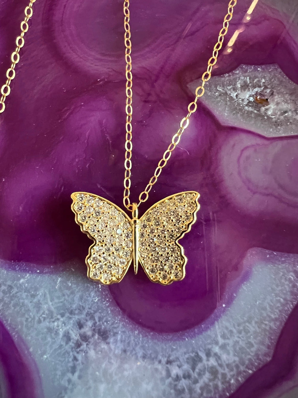 Large CZ butterfly Sonya Renee