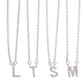 Pave Initial Necklace (Gold, Rose, or Silver tone) Sonya Renee